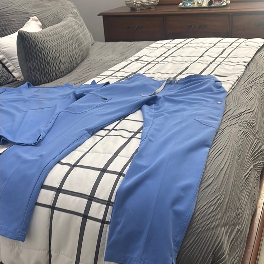 Blue Scrub Set